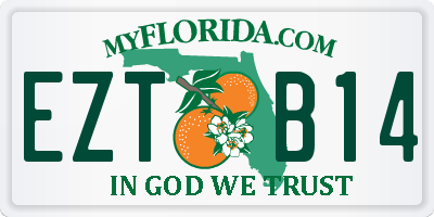 FL license plate EZTB14