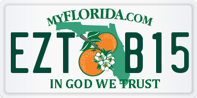 FL license plate EZTB15