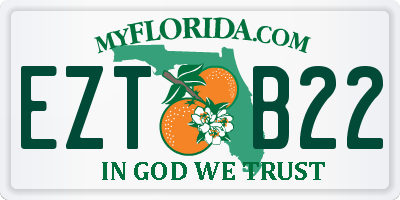 FL license plate EZTB22