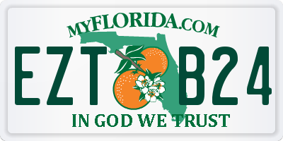 FL license plate EZTB24