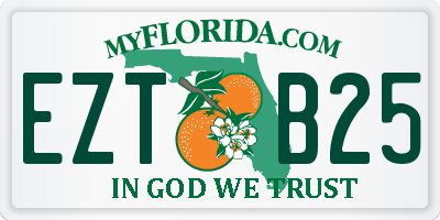 FL license plate EZTB25