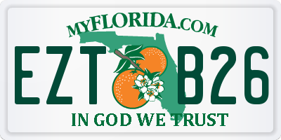 FL license plate EZTB26