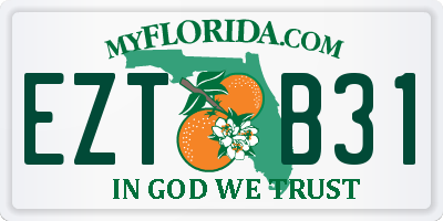 FL license plate EZTB31