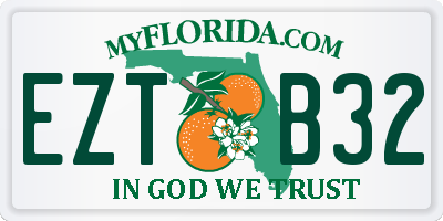 FL license plate EZTB32