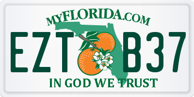 FL license plate EZTB37