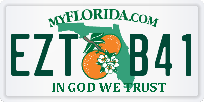 FL license plate EZTB41