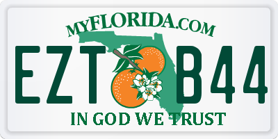 FL license plate EZTB44