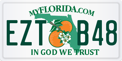 FL license plate EZTB48