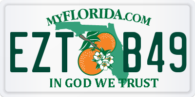 FL license plate EZTB49