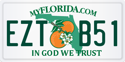 FL license plate EZTB51