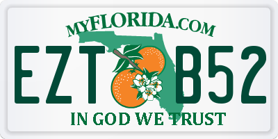 FL license plate EZTB52