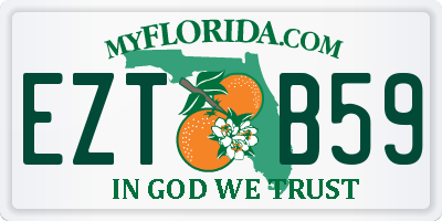 FL license plate EZTB59