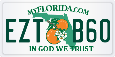 FL license plate EZTB60