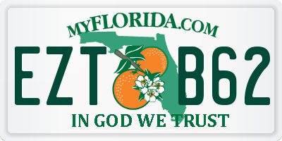 FL license plate EZTB62