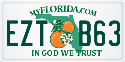 FL license plate EZTB63