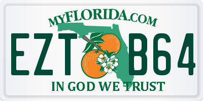 FL license plate EZTB64