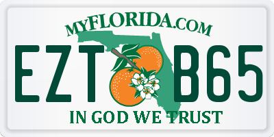 FL license plate EZTB65