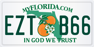 FL license plate EZTB66