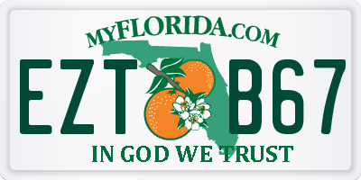 FL license plate EZTB67