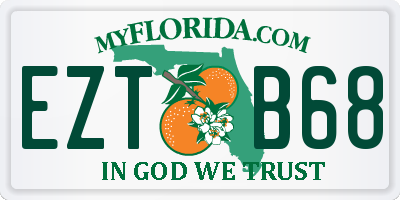 FL license plate EZTB68