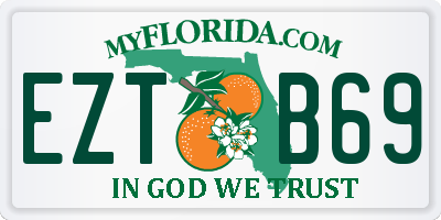 FL license plate EZTB69