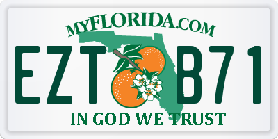 FL license plate EZTB71