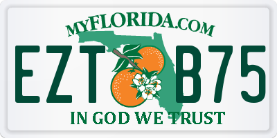 FL license plate EZTB75