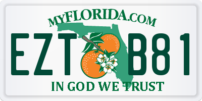 FL license plate EZTB81