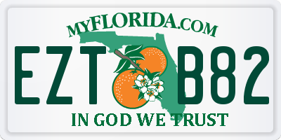 FL license plate EZTB82