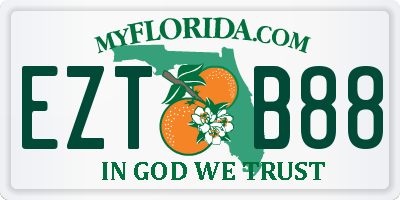 FL license plate EZTB88