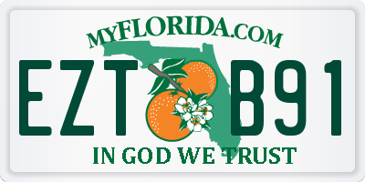 FL license plate EZTB91