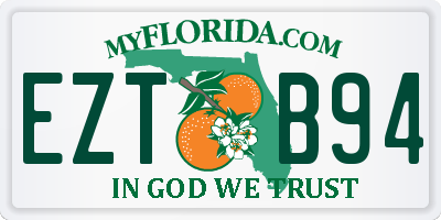 FL license plate EZTB94