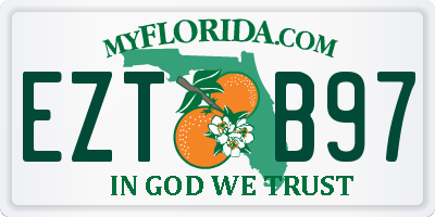 FL license plate EZTB97