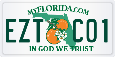 FL license plate EZTC01