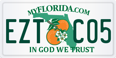 FL license plate EZTC05