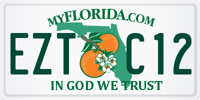 FL license plate EZTC12