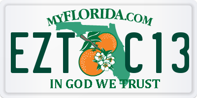 FL license plate EZTC13