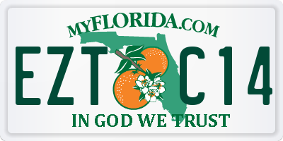 FL license plate EZTC14