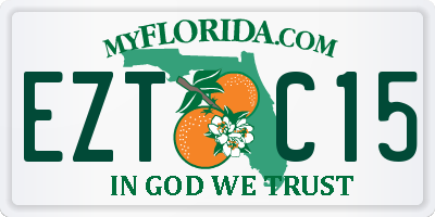 FL license plate EZTC15