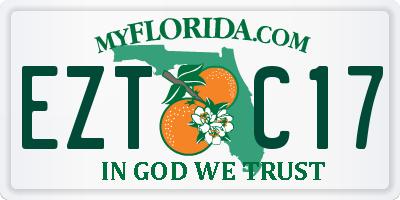 FL license plate EZTC17