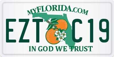 FL license plate EZTC19