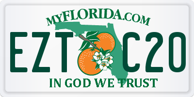 FL license plate EZTC20