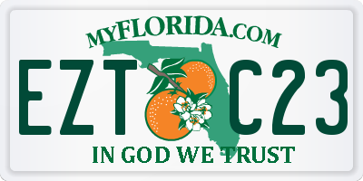 FL license plate EZTC23