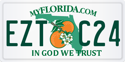 FL license plate EZTC24