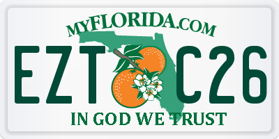 FL license plate EZTC26