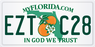 FL license plate EZTC28