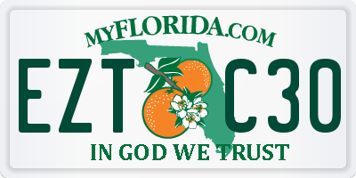 FL license plate EZTC30