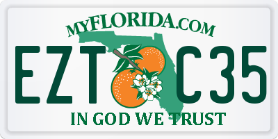 FL license plate EZTC35