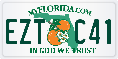 FL license plate EZTC41