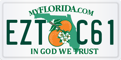 FL license plate EZTC61